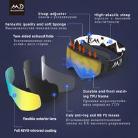 Unisex Snowboarding & Skiing Goggles, Dual Layers, Anti fog, UV Protection (free delivery*)