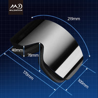 Unisex Magnetic Snow Goggles Dual Layers Anti fog Interchangeable Lens UV400