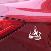 Sticker Viking Ship Vinyl Decal Vehicle (9.5*9.5CM) Accessories Vehicle Window Stickers (Free Shipping)