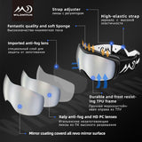 Unisex Snowboard & Ski Goggles Dual Layer Anti fog UV Protection