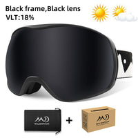 Unisex Snowboard & Ski Goggles Dual Layer Anti fog UV Protection