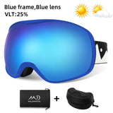 Unisex Snowboard & Ski Goggles Dual Layer Anti fog UV Protection