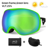 Unisex Snowboard & Ski Goggles Dual Layer Anti fog UV Protection
