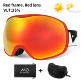 Unisex Snowboard & Ski Goggles Dual Layer Anti fog UV Protection