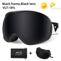 Unisex Snowboard & Ski Goggles Dual Layer Anti fog UV Protection