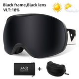 Unisex Snowboard & Ski Goggles Dual Layer Anti fog UV Protection