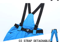Men & Women Ski Pants Brands New Outdoor Sports High Quality Suspenders Trousers, Windproof Waterproof Warm Winter Snow Snowboard