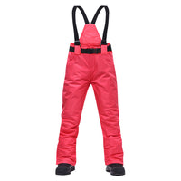 Men & Women Ski Pants Brands New Outdoor Sports High Quality Suspenders Trousers, Windproof Waterproof Warm Winter Snow Snowboard