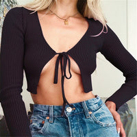 Ladies Sexy Front Tie Up Cropped Bolero Shrug Womens Wrap Open Cardigan Top (Free Shipping)