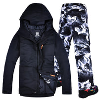 Mens Snow Wear Super Warm Men Skiing & Snowboarding Jacket & Pants (Free Shipping)