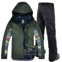 Mens Snow Wear Super Warm Men Skiing & Snowboarding Jacket & Pants (Free Shipping)