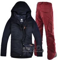 Mens Snow Wear Super Warm Men Skiing & Snowboarding Jacket & Pants (Free Shipping)