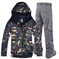 Mens Snow Wear Super Warm Men Skiing & Snowboarding Jacket & Pants (Free Shipping)