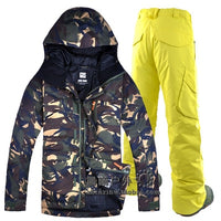 Mens Snow Wear Super Warm Men Skiing & Snowboarding Jacket & Pants (Free Shipping)