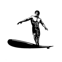 Sticker Fashion Surfing Decor Car Styling Sticker Silhouette (15.3*12.8CM) Accessories Vinyl Decals (Free Shipping)