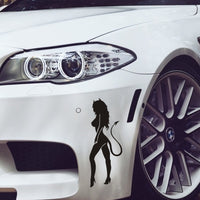 Sticker ANGEL DEVIL Sexy Girl Vehicle Stickers (10.5CM*14CM) Car Motorcycle other Decoration Reflective Styling (Free Shipping)
