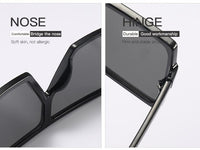 Shades & Googles Vintage Big Square Sunglasses Oversize Sun Glasses