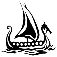 Sticker Viking Ship Vinyl Decal Vehicle (9.5*9.5CM) Accessories Vehicle Window Stickers (Free Shipping)