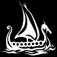 Sticker Viking Ship Vinyl Decal Vehicle (9.5*9.5CM) Accessories Vehicle Window Stickers (Free Shipping)