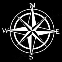 Sticker Car Styling Compass Travel (15cm*15cm) Vehicle Stickers (Free Shipping)