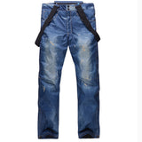 Mens Snow Wear Denim Waterproof Windbreaker (Free Shipping)
