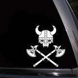 Sticker Viking Warrior Symbol Soldier Decal (13.1*14CM) Black/Silver Covering The Body Car Sticker Vinyl (Free Shipping)