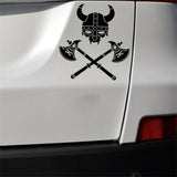 Sticker Viking Warrior Symbol Soldier Decal (13.1*14CM) Black/Silver Covering The Body Car Sticker Vinyl (Free Shipping)
