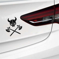 Sticker Viking Warrior Symbol Soldier Decal (13.1*14CM) Black/Silver Covering The Body Car Sticker Vinyl (Free Shipping)