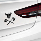 Sticker Viking Warrior Symbol Soldier Decal (13.1*14CM) Black/Silver Covering The Body Car Sticker Vinyl (Free Shipping)