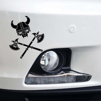 Sticker Viking Warrior Symbol Soldier Decal (13.1*14CM) Black/Silver Covering The Body Car Sticker Vinyl (Free Shipping)