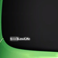 Sticker Fashion Decoration LOW LIFE Vinyl Waterproof Vehicle Sticker (18CM*4CM)Decal Black Silver (Free Shipping)