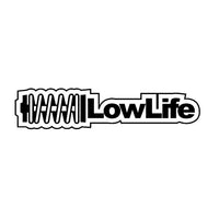 Sticker Fashion Decoration LOW LIFE Vinyl Waterproof Vehicle Sticker (18CM*4CM)Decal Black Silver (Free Shipping)