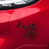 Sticker Viking Warrior Decal (14.5*16CM) Black/Silver Car Sticker Vinyl (Free Shipping)