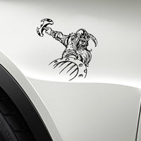 Sticker Viking Warrior Decal (14.5*16CM) Black/Silver Car Sticker Vinyl (Free Shipping)